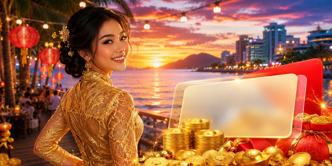 Pengguna wanita berbaju kebaya di Kota Kinabalu mengakses platform pertaruhan sukan maya di telefon