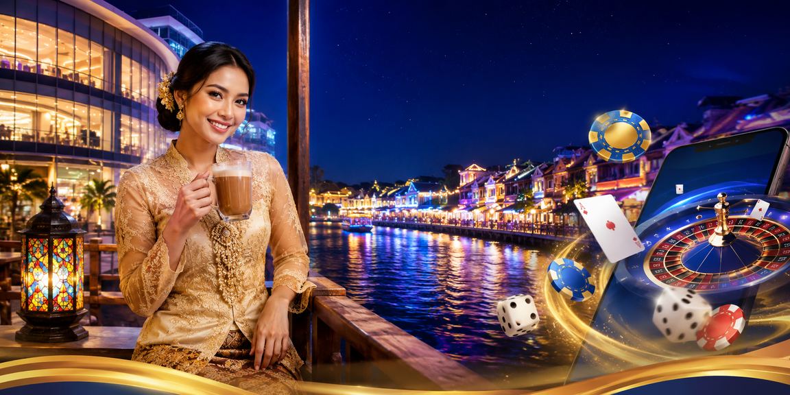 Pengguna mengakses kasino mudah alih dengan pakaian kebaya di Melaka menunjukkan penggunaan yang bertanggungjawab