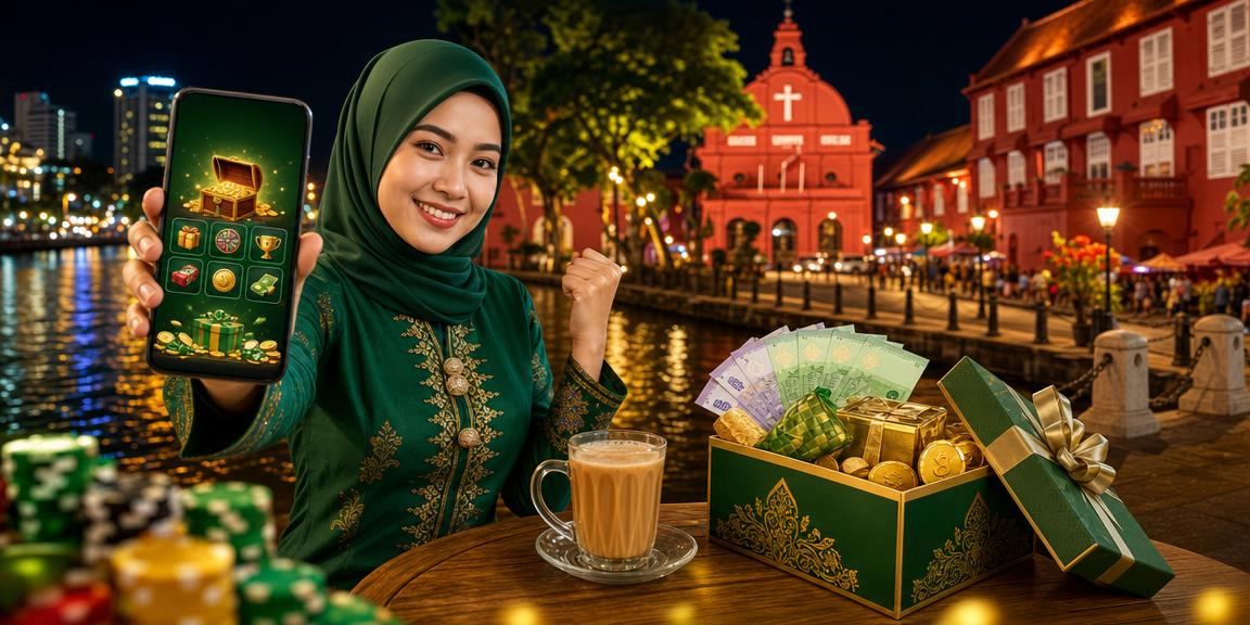 Pemain mengakses kasino mudah alih bergaya Melayu di Melaka menggunakan peranti mudah alih moden