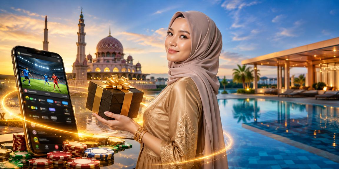 Paparan pertaruhan sukan bergaya Melayu di Putrajaya dengan antara muka moden dan warna hijau